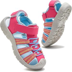 imageDaclay Boys Casual Sports Kids Sandals Breathable Lightweight Fashionable Childrens Outdoor Girls SandalsPinkpxl3