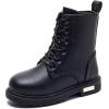 imageDaclay Girls Boots Childrens Boots Outdoor Boots Girls Plush Short Boots Boys bootsBlackh2368