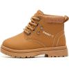 imageDaclay Girls Boots Childrens Boots Outdoor Boots Girls Plush Short Boots Boys bootsBrownk2020