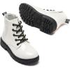 imageDaclay Girls Boots Childrens Boots Outdoor Boots Girls Plush Short Boots Boys bootsWhitep000