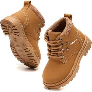 imageDaclay Girls Boots Childrens Boots Outdoor Boots Girls Plush Short Boots Boys bootsBrownk2020