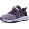 imageMAYZERO Kids Tennis Shoes Breathable Running Shoes Walking Shoes Fashion Sneakers for Boys and Girls5spurple