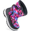 imageDaclay Kids Boys Girls Unisex Toddler Snow Boots SlipResistant Waterpoof Winter Fashion ShoePurple