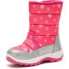 imageDaclay Kids Boys Girls Unisex Toddler Snow Boots SlipResistant Waterpoof Winter Fashion ShoeRed
