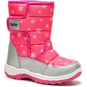 imageDaclay Kids Boys Girls Unisex Toddler Snow Boots SlipResistant Waterpoof Winter Fashion ShoeRed