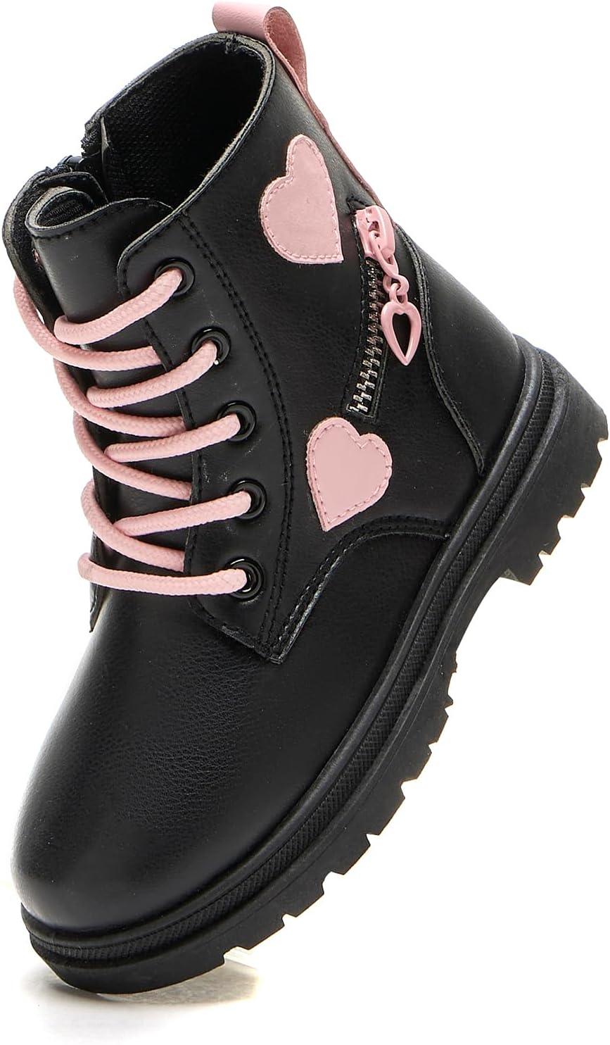 imageDaclay Kids Girls Boots Childrens Boots Outdoor Boots Girls Plush Short Boots Boys bootsBlackk3030