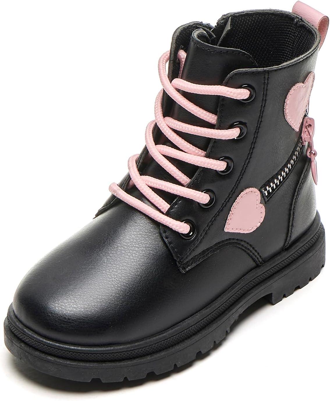 imageDaclay Kids Girls Boots Childrens Boots Outdoor Boots Girls Plush Short Boots Boys bootsBlackk3030