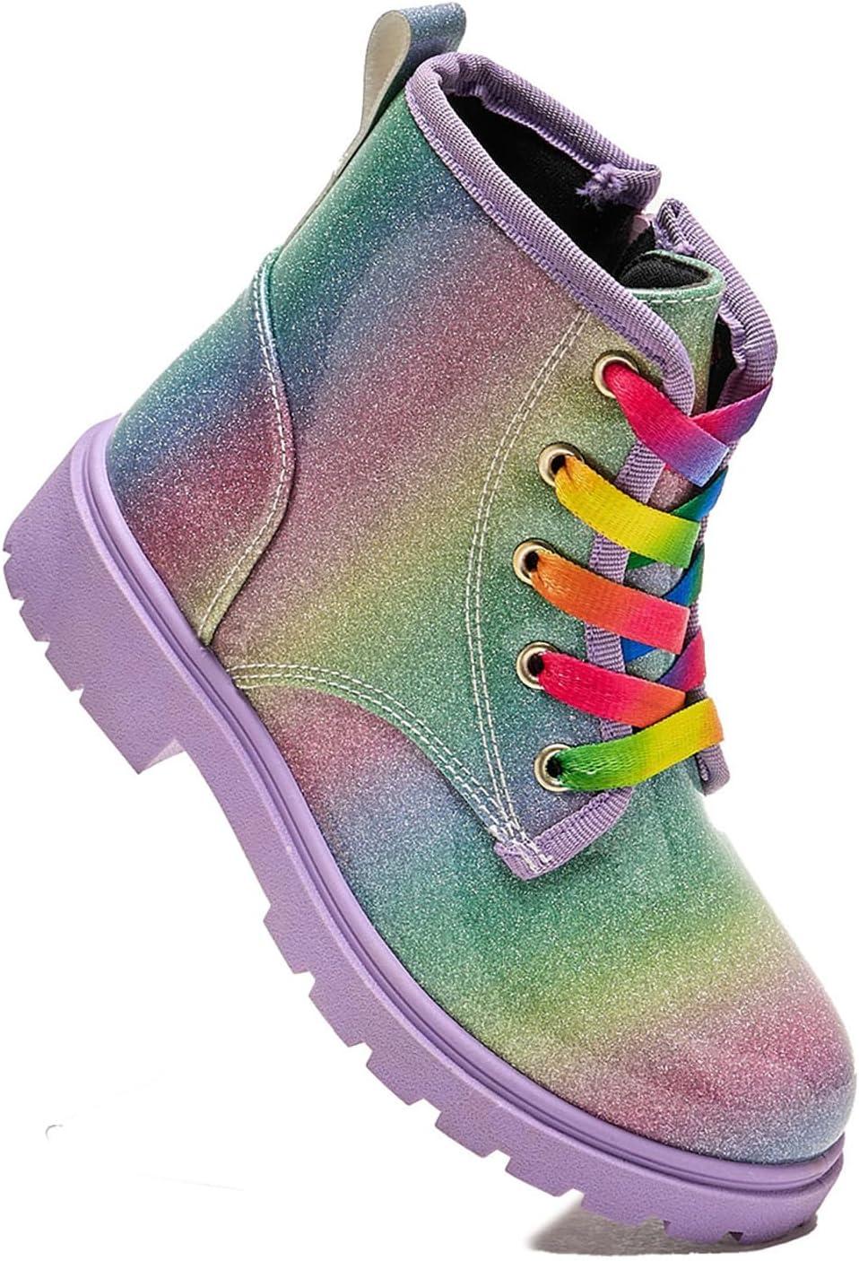 imageDaclay Kids Girls Boots Childrens Boots Outdoor Boots Girls Plush Short Boots Boys bootsPurple