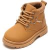 imageDaclay Kids Girls Boots Childrens Boots Outdoor Boots Girls Plush Short Boots Boys bootsBrownk2020