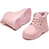 imageDaclay Kids Girls Boots Childrens Boots Outdoor Boots Girls Plush Short Boots Boys bootsPink