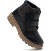 imageDaclay Toddler Boys Girls Boots Kids Work Boots Winter Snow Boot Hiking Outdoor ShoesBlackp12