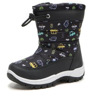 imageDaclay Kids Boys Girls Unisex Toddler Snow Boots SlipResistant Waterpoof Winter Fashion ShoeBlackxdx10
