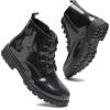 imageDaclay Toddler Boys Girls Boots Kids Work Boots Winter Snow Boot Hiking Outdoor ShoesBlackp05