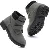imageDaclay Toddler Boys Girls Boots Kids Work Boots Winter Snow Boot Hiking Outdoor ShoesBlackp09