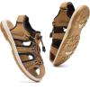 image:imageDaclay Kids Athletic Sandals Boys and Girls Outdoor Hiking Sports ClosedToe Sandal Pool Beach Shoes Summer Water ShoesBrownlxh2
