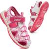 image:imageDaclay Kids Athletic Sandals Boys and Girls Outdoor Hiking Sports ClosedToe Sandal Pool Beach Shoes Summer Water ShoesRedlxh8