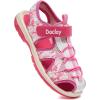 image:imageDaclay Kids Athletic Sandals Boys and Girls Outdoor Hiking Sports ClosedToe Sandal Pool Beach Shoes Summer Water ShoesRedlxh8