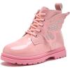 image:imageDaclay Kids Girls Boots Childrens Boots Outdoor Boots Girls Plush Short Boots Boys bootsPinkk5050