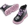 image:imageDaclay Kids Girls Boots Childrens Boots Outdoor Boots Girls Plush Short Boots Boys bootsPurplepd2