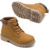 image:imageDaclay Toddler Boys Girls Boots Kids Work Boots Winter Snow Boot Hiking Outdoor ShoesBrownp722