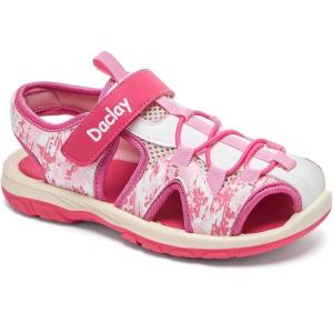 image:imageDaclay Kids Athletic Sandals Boys and Girls Outdoor Hiking Sports ClosedToe Sandal Pool Beach Shoes Summer Water ShoesRedlxh8