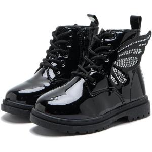 image:imageDaclay Kids Girls Boots Childrens Boots Outdoor Boots Girls Plush Short Boots Boys bootsBlackk5050