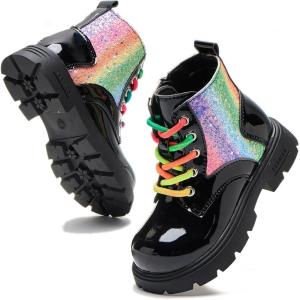 image:imageDaclay Kids Girls Boots Childrens Boots Outdoor Boots Girls Plush Short Boots Boys bootsBlackpd1