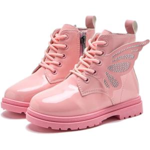 image:imageDaclay Kids Girls Boots Childrens Boots Outdoor Boots Girls Plush Short Boots Boys bootsPinkk5050