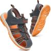 image:imageDaclay Kids Athletic Sandals Boys and Girls Outdoor Hiking Sports ClosedToe Sandal Pool Beach Shoes Summer Water ShoesOrangelxh3