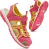 image:imageDaclay Kids Athletic Sandals Boys and Girls Outdoor Hiking Sports ClosedToe Sandal Pool Beach Shoes Summer Water ShoesPinklxh1