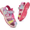 image:imageDaclay Kids Athletic Sandals Boys and Girls Outdoor Hiking Sports ClosedToe Sandal Pool Beach Shoes Summer Water ShoesRedlxh7
