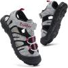 image:imageDaclay Kids Athletic Sandals Boys and Girls Outdoor Hiking Sports ClosedToe Sandal Pool Beach Shoes Summer Water ShoesGreypxl27