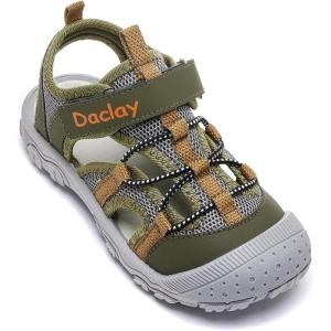 image:imageDaclay Kids Athletic Sandals Boys and Girls Outdoor Hiking Sports ClosedToe Sandal Pool Beach Shoes Summer Water ShoesOrangepxl24