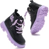 image:imageDaclay Toddler Boys Girls Side Zipper Boots Kids Work Boots Winter Snow Boot Hiking Outdoor Shoes Hook amp LoopBlackygt31