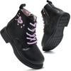 image:imageDaclay Toddler Boys Girls Side Zipper Boots Kids Work Boots Winter Snow Boot Hiking Outdoor Shoes Hook amp LoopPurpleygt24
