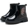 image:imageDaclay Toddler Boys Girls Side Zipper Boots Kids Work Boots Winter Snow Boot Hiking Outdoor Shoes Hook amp LoopBlacklh1