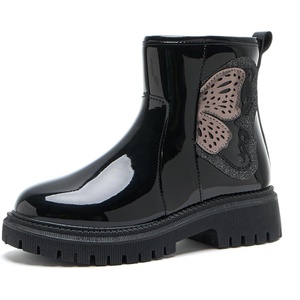image:imageDaclay Toddler Boys Girls Side Zipper Boots Kids Work Boots Winter Snow Boot Hiking Outdoor Shoes Hook amp LoopBlacklh1