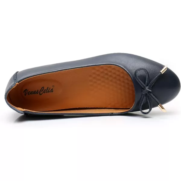 VenusCelia Women's Bowknot Ballet Dance Flat Shoe