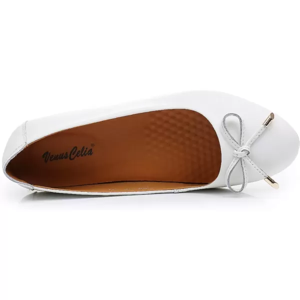 VenusCelia Women's Bowknot Ballet Dance Flat Shoe