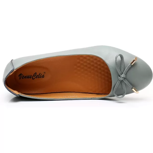 VenusCelia Women's Bowknot Ballet Dance Flat Shoe