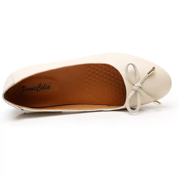 VenusCelia Women's Bowknot Ballet Dance Flat Shoe