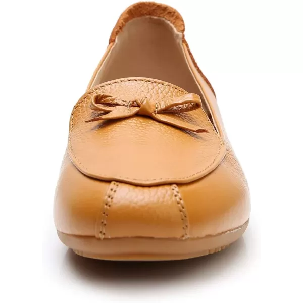 VenusCelia Women's Bowknot Wide Flat Shoe
