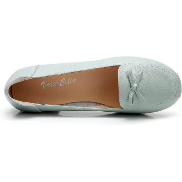 VenusCelia Women's Bowknot Wide Flat Shoe