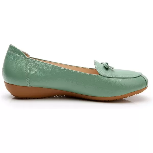 VenusCelia Women's Bowknot Wide Flat Shoe