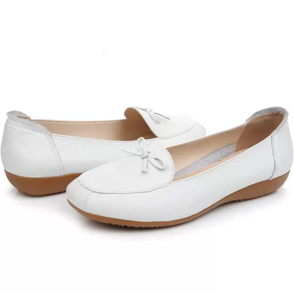 VenusCelia Women's Bowknot Wide Flat Shoe