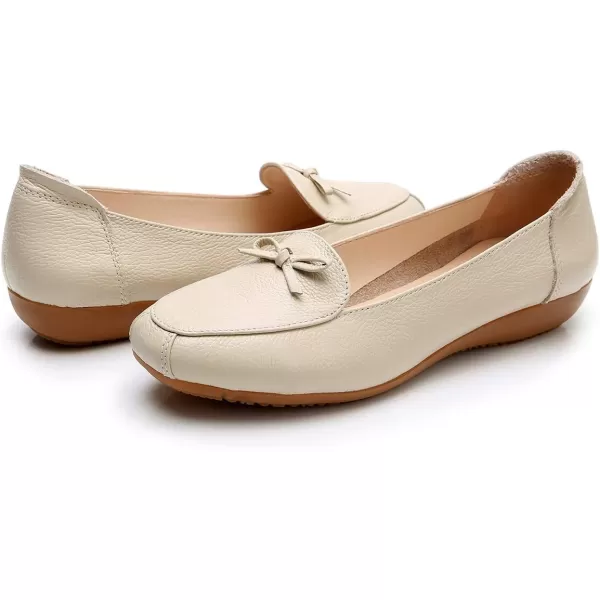 VenusCelia Women's Bowknot Wide Flat Shoe