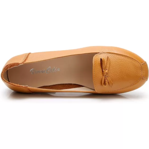 VenusCelia Women's Bowknot Wide Flat Shoe