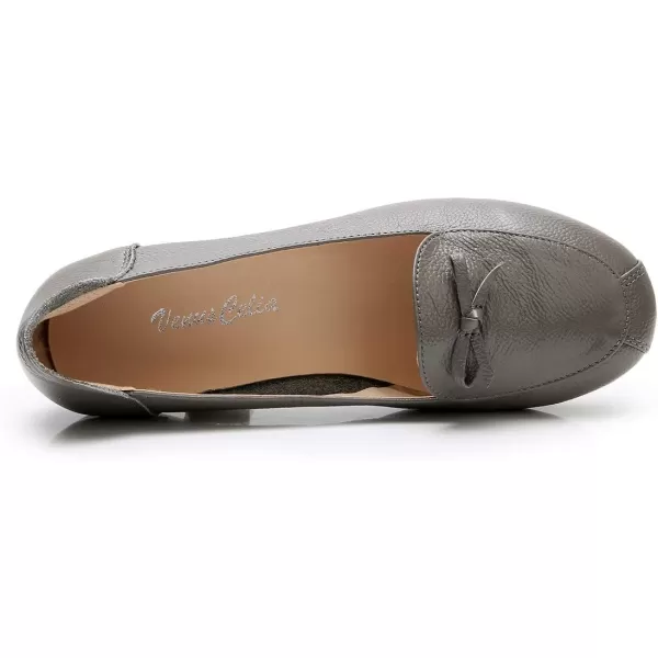 VenusCelia Women's Bowknot Wide Flat Shoe