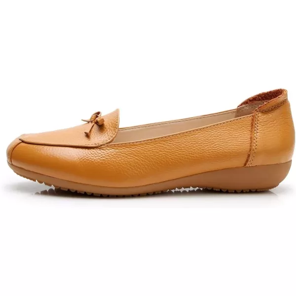 VenusCelia Women's Bowknot Wide Flat Shoe