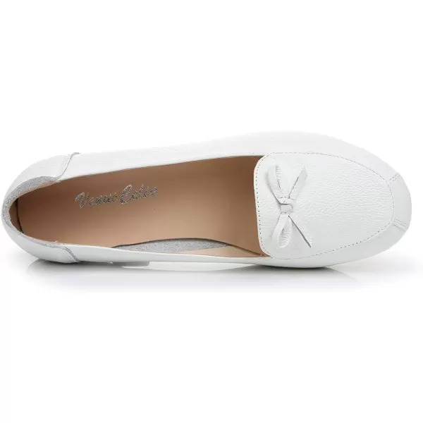 VenusCelia Women's Bowknot Wide Flat Shoe